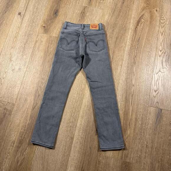 Levi’s Wedgie Straight Jeans Grey High Rise W24 L28 Vintage Fit Denim - Picture 3 of 8